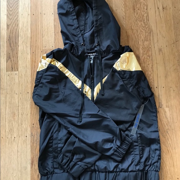 Womens Partial Zip Hoodie Windbreaker - Picture 3 of 7